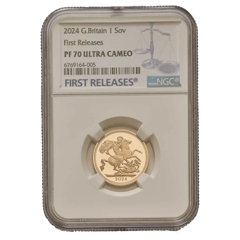 The Royal Mint 2024 Charles III Gold Proof Sovereign