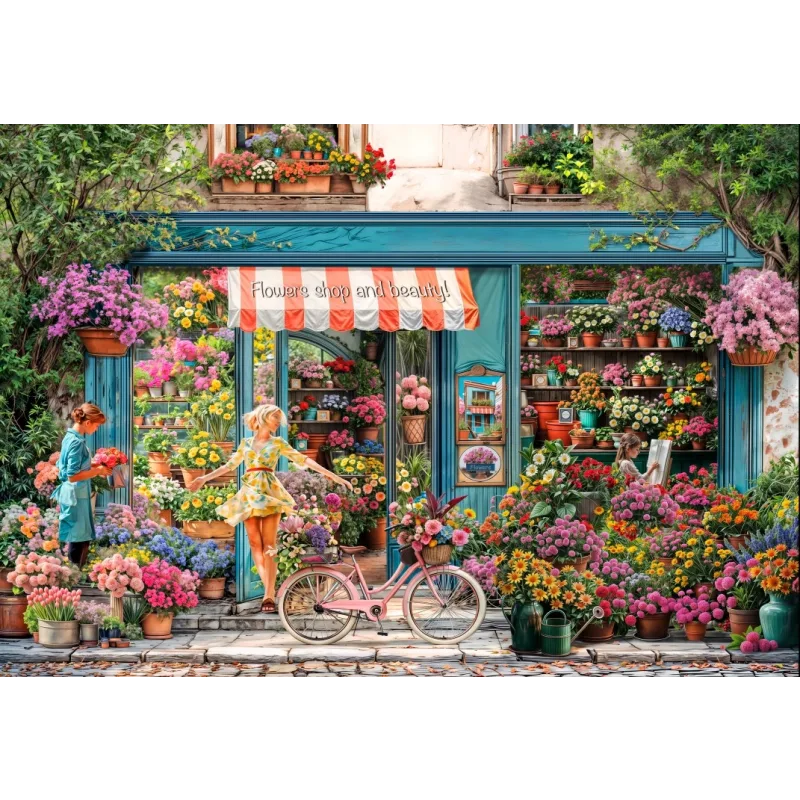 Bluebird Puzzle Beim Floristen, 1000-piece puzzle