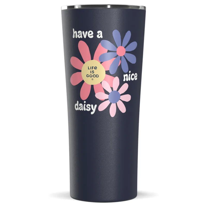 Hydrapeak Nice Daisy 22 oz Stainless Steel Tumbler