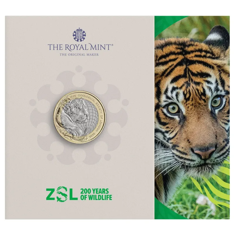The Royal Mint 200 Years of ZSL 2026 UK £2 Brilliant Uncirculated Coin
