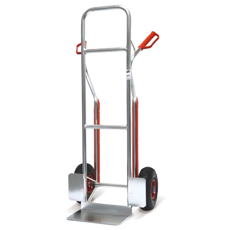 HEMMDAL Alu-Sackkarre HEMMDAL mit Gleitkufen, TK 150 kg, Schaufel BxT 310 x 210 mm