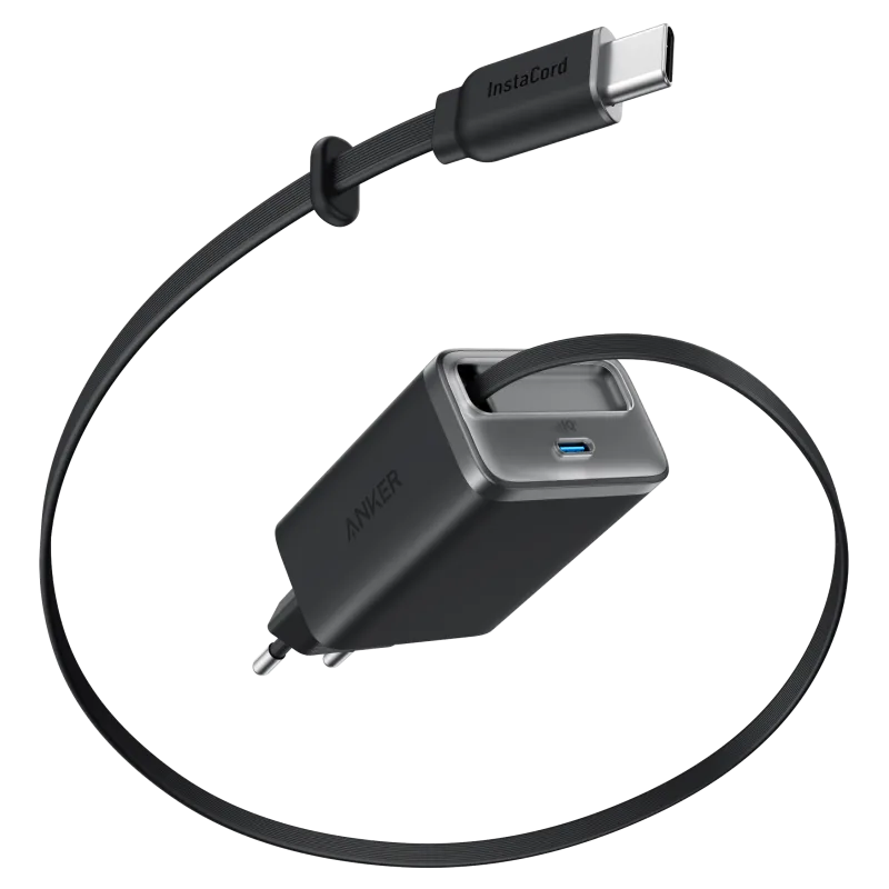 Anker Nano Charger, 35 W, câble USB-C rétractable intégré