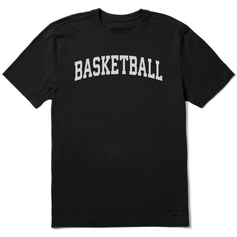 Life is Good Men's Basketball Arch Short Sleeve Crusher Tee