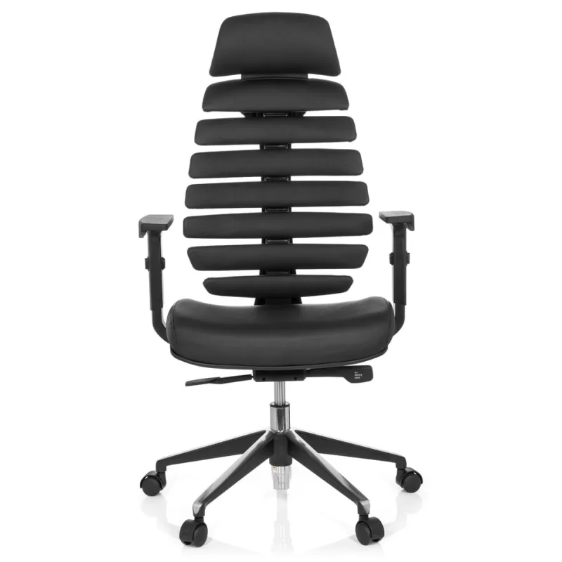 hjh OFFICE hjh OFFICE Bürostuhl / Drehstuhl ERGO LINE II PRO Leder, schwarz