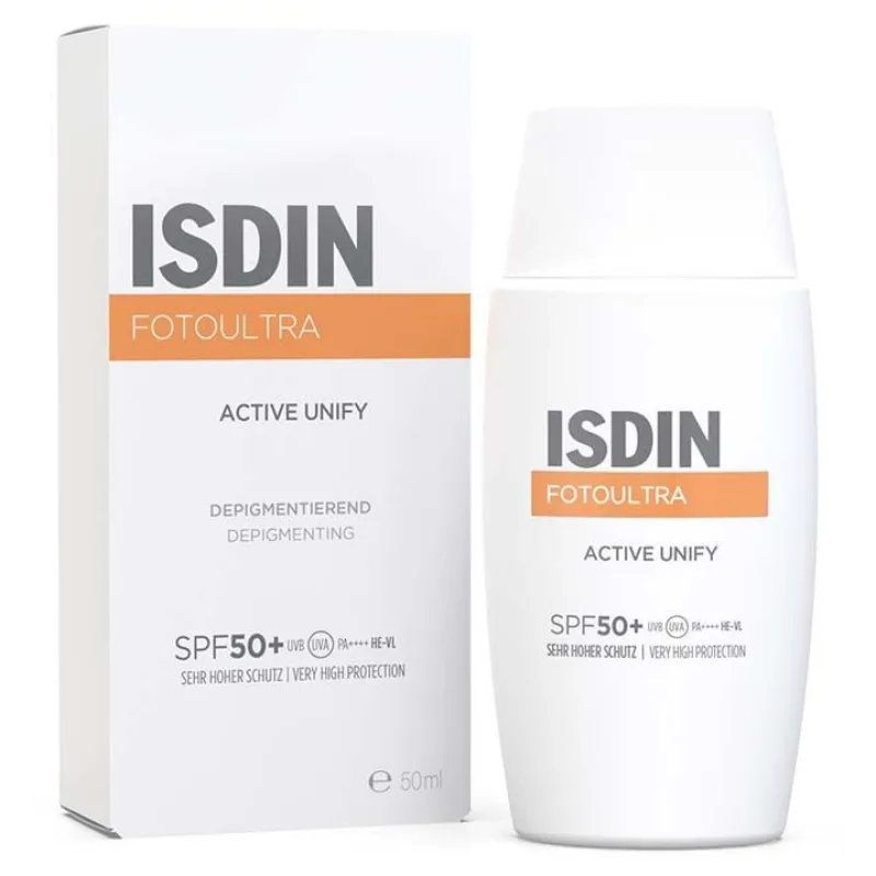 ISDIN ISDIN Fotoultra Active unify Fusion Fluid LSF 50+ Sonnencreme bei Pigmentflecken 50 ml