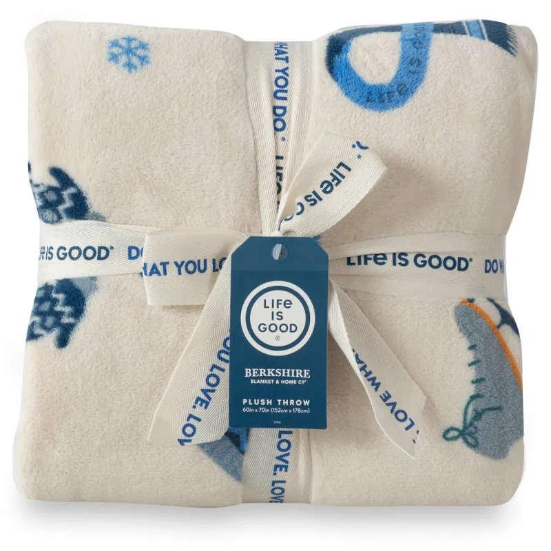 Berkshire Blanket Winter Fun Plush Throw Blanket