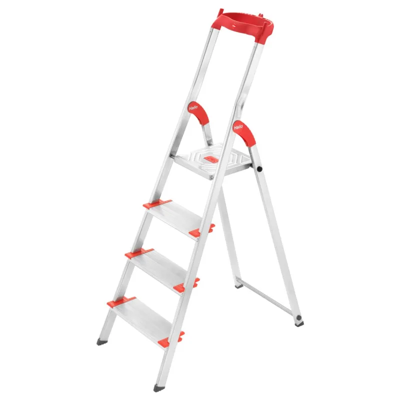Hailo Escalera de tijera L81 ComfortLine, 4 peldaños