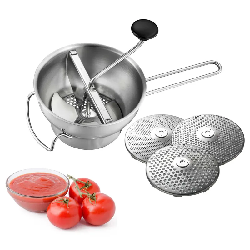 GEFU FLOTTE LOTTE® food mill with 3 discs (1, 3 and 5 mm)