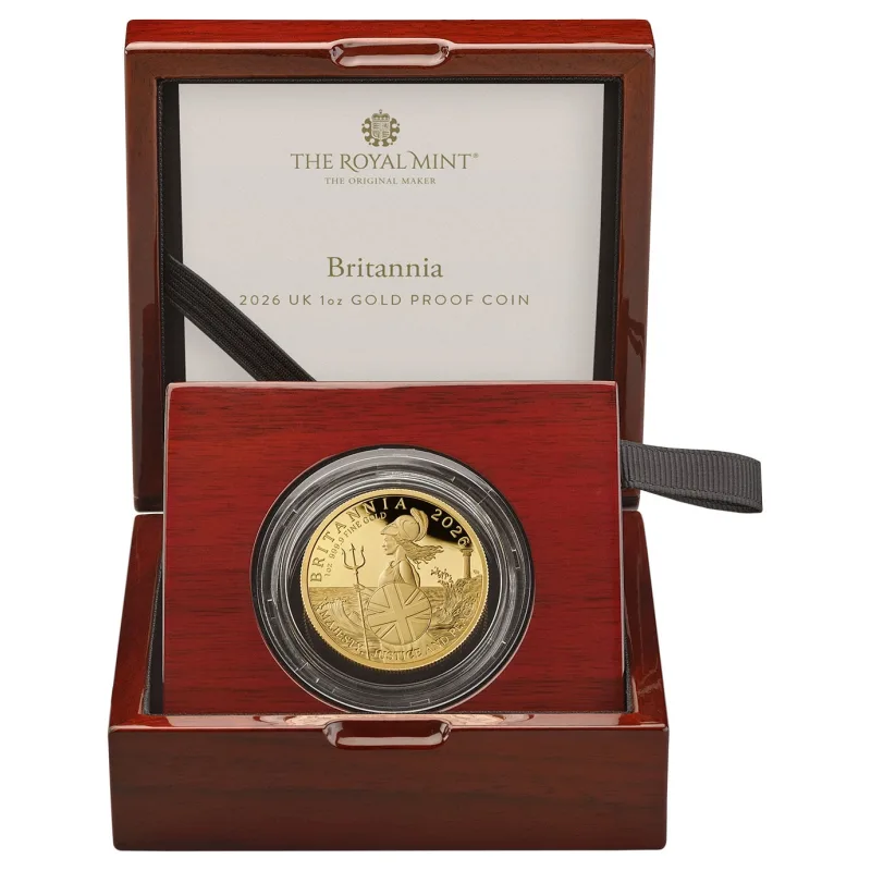 The Royal Mint 2026 Britannia UK 1 oz Gold Proof Coin