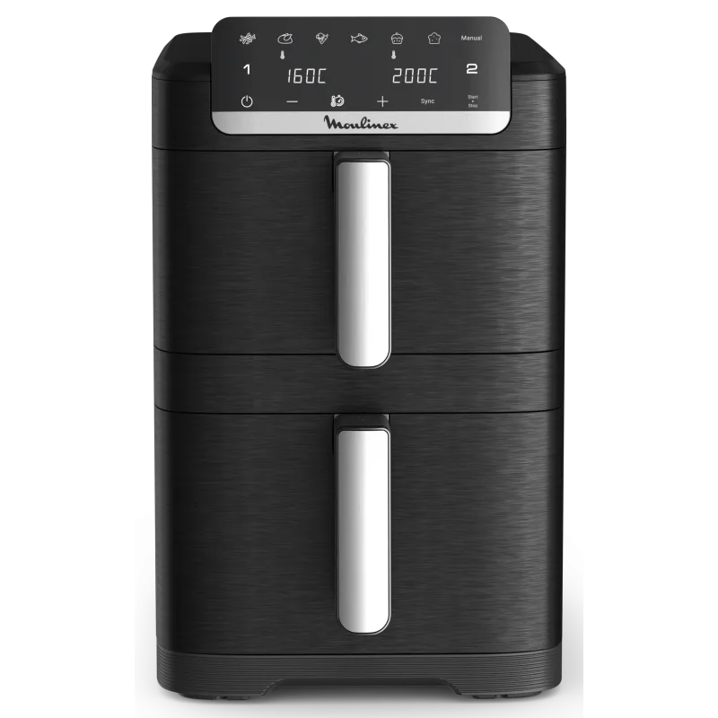 Moulinex Easy Fry Crispy Stack 10L, Dual Air fryer, Noir